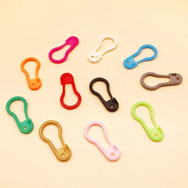 Large Size 22mm U Shaped Safety Pin Plastic Locking Knit Stitch Marker 10 Colors Mixed Environmental Friendly Simple Sewing