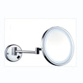 Modern Wall Mounted Stainless Frame 3X Single Sided Touch Screen Magnifying LED Light Ten Inch Vanity Bathroom Makeup Mirror