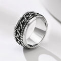 Men's Retro Vintage Jewelry Stainless Steel Braided Classis Finger Rings for Men