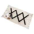 Custom  Washable Living Room Picnic Handmade Moroccan Print Cotton Woven Boho Tufting Area Rugs Carpets