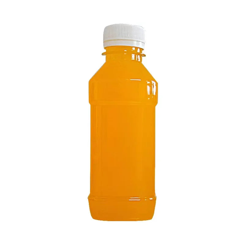 300ml Empty Square Plastic Drinking Bottle With Cap