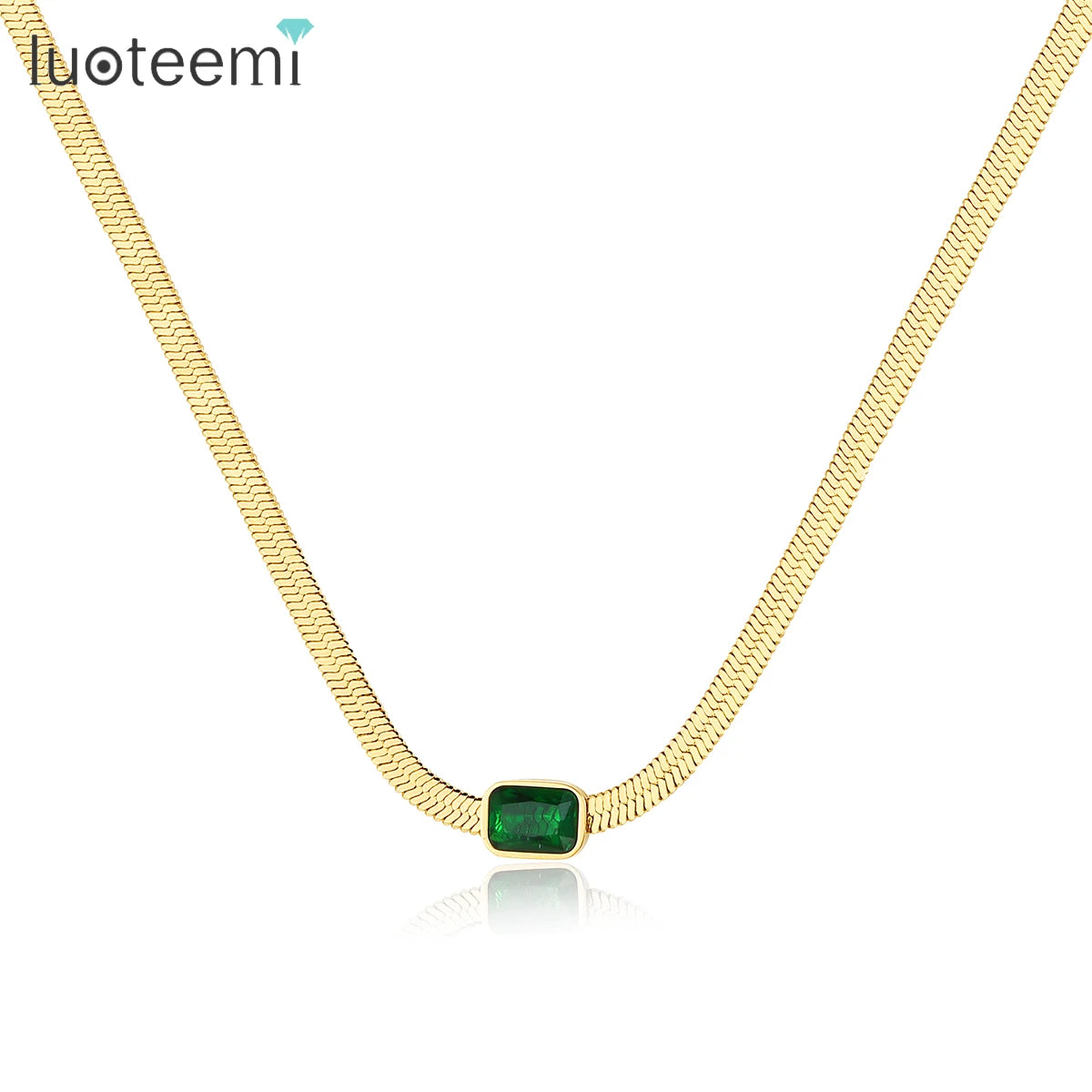 SP-LAM Stainless Steel Charm Jewelry Colorful Chunky Chain Design Jewelry Women Chocker Necklace