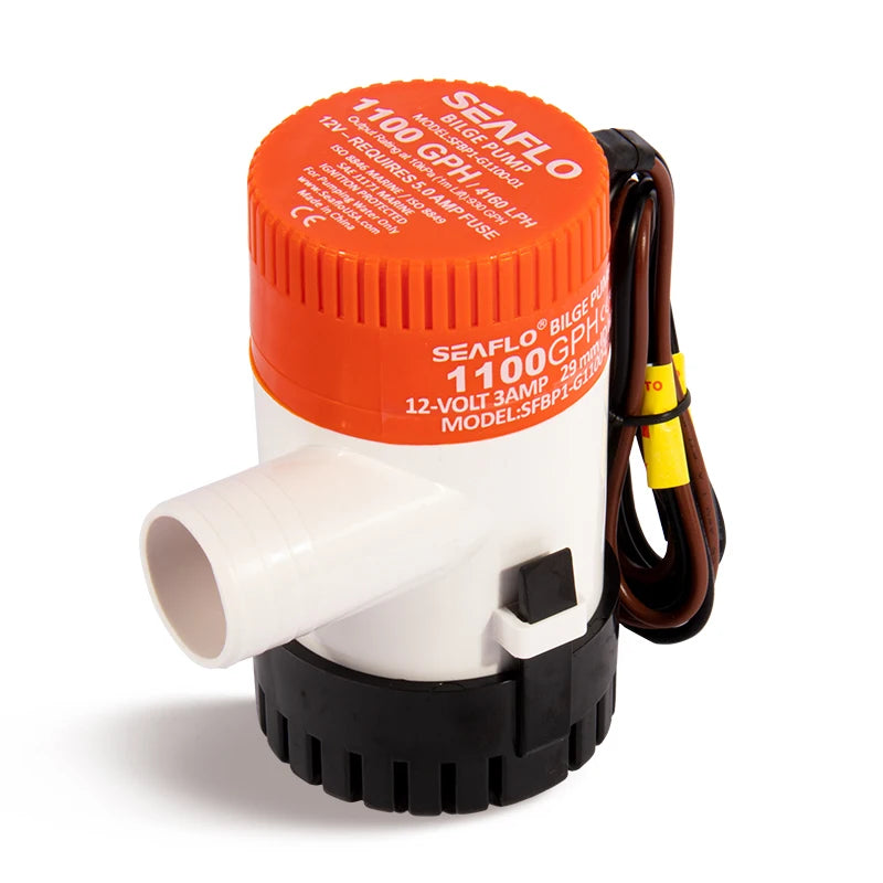 SEAFLO 1100GPH 12V Small DC Solar Submersible Water Bilge Pump