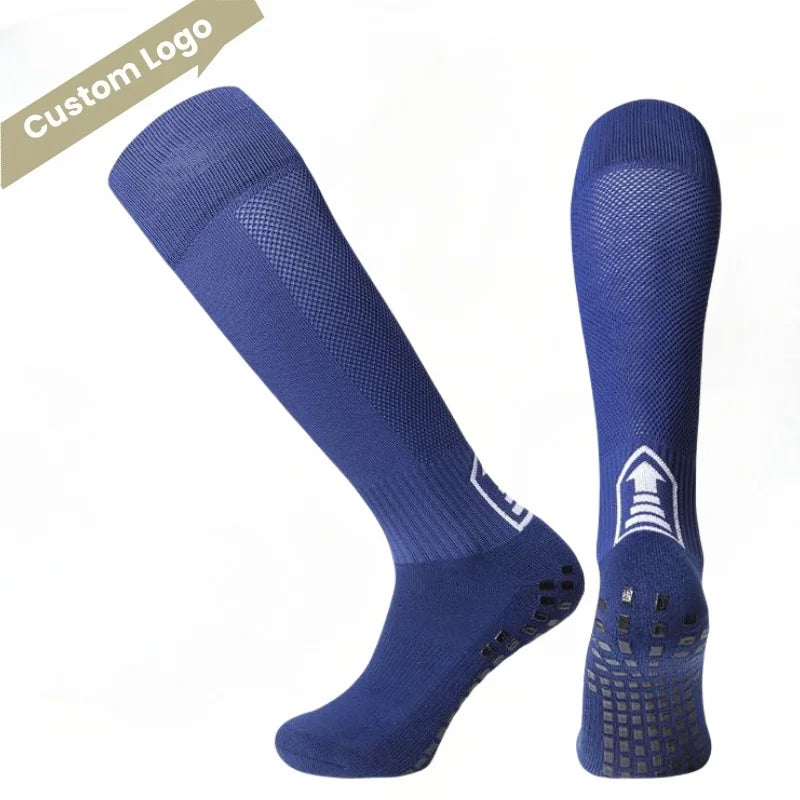 Long Breathable Non-slip Grip Socks Soccer Round Silicone Professional Training Football Socks