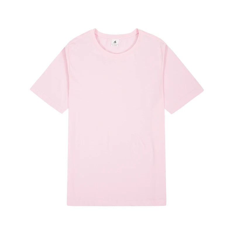 Wholesale 100% Cotton Comfortable Fashion Casual Men's and Women's Blank T-shirts Can Be Customized logo