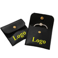 Custom Logo Travel PU Leather Jewelry Container Pouch Bag Envelope for Earring Necklace Storage with Display