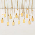 Personalized Fashion Women Double Sided 12 Charm Chain Gold Plated Jewelry Stainless Steel Zodiac Pendant Necklace