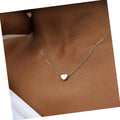 Cheap Price Good Quality Forever Love Heart Pendant Necklaces for Women Gold Plated Custom Simple Necklace Pendant Logo