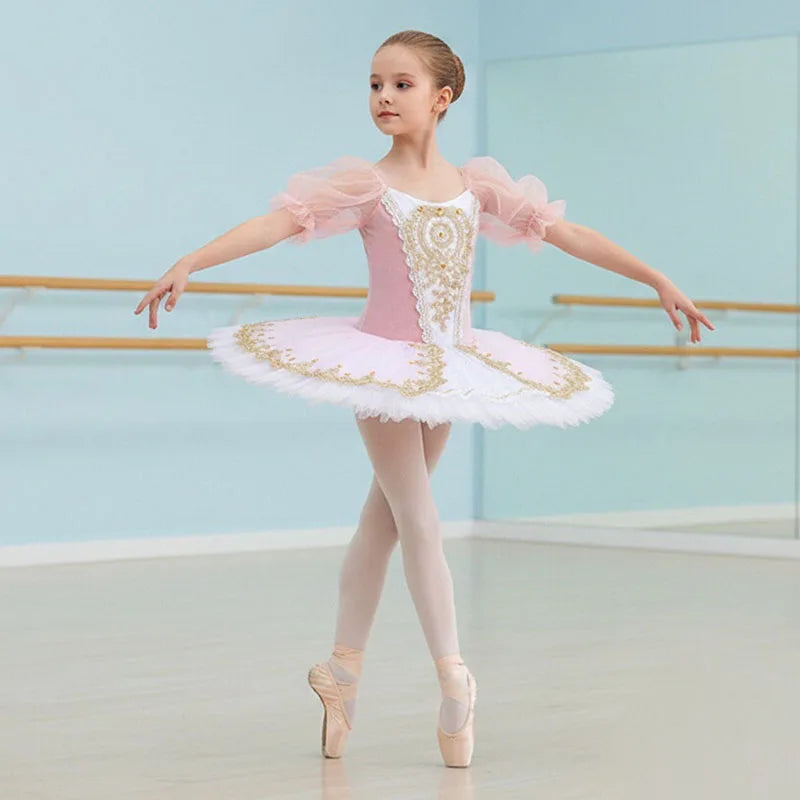 New Blue Ballet Tutu Skirt Ballet for Children's Swan Lake Costume Kids Belly Dance Costumes Stage Performance Dress