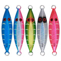 100g 150g 200g 250g Double Side Luminous Deep Sea Boat Fishing Slow Jigging Lead Lure 3d Bionic Eyes Metal Hard Bait