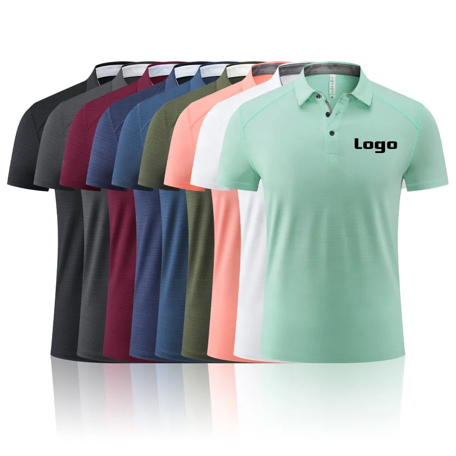 Factory Price Custom Wholesale for Polo T-Shirts Lidong 88% Polyester Ice Silk Quick Dry Sublimation Solid Pattern Knitted