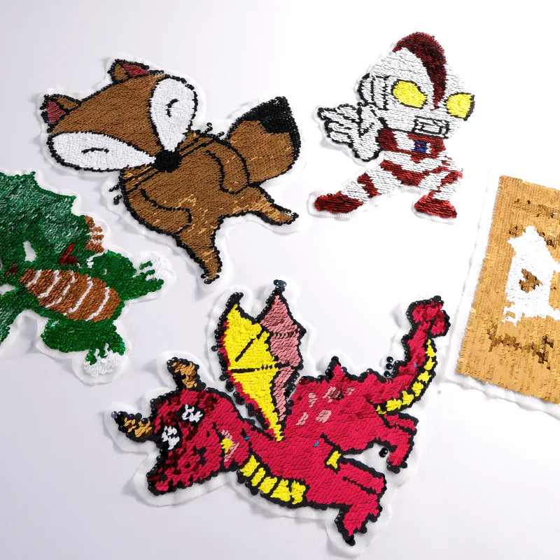 OEM ODM Embroidery Label Wholesale Custom Animal logo Fashion Dye Sublimation Embroidery Patch for Clothing
