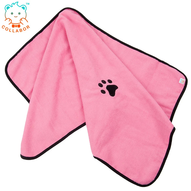 COLLABOR Bichon Frise Terry Pet Towel Microfiber Quick-drying Super Pet Towel Bathrobe Soft Towel for Dog