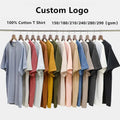 Custom Unisex 100% Premium Cotton T-Shirts High Quality 200gsm Formal Style Blank Tshirts for Men and Women