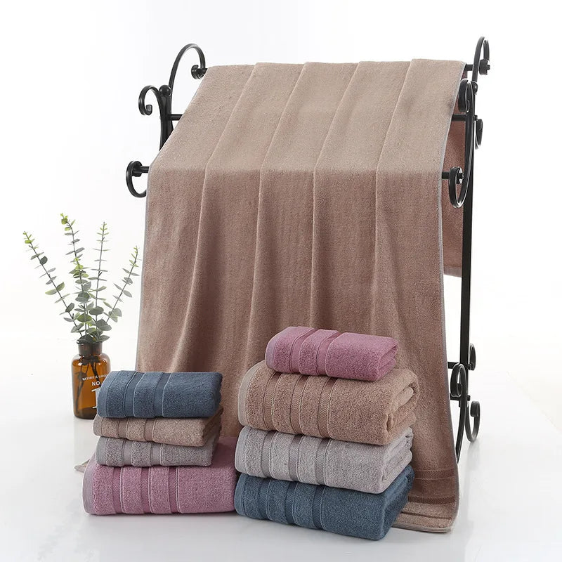 QUNZHEN Wholesale Custom Logo Color Luxury Hotel Bath Towel Sets Cotton Towel Bath Custom 600 Gsm Bath Towel