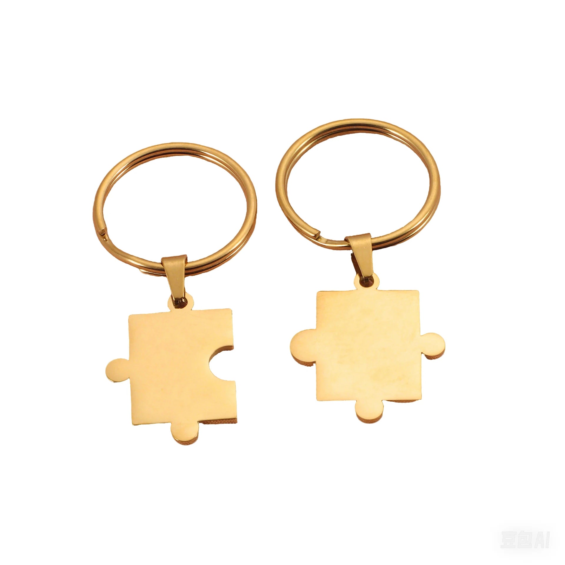 High Quality Stainless Steel Personalized Friendship Jewelry Fashionable Heart-Shaped Key Ring with Blank Logo for Couples