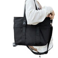 Trendy Large Capacity Casual Tote Shoulder Bags for Women Dual Handle Zipper Closure Stylish Lady Handbags