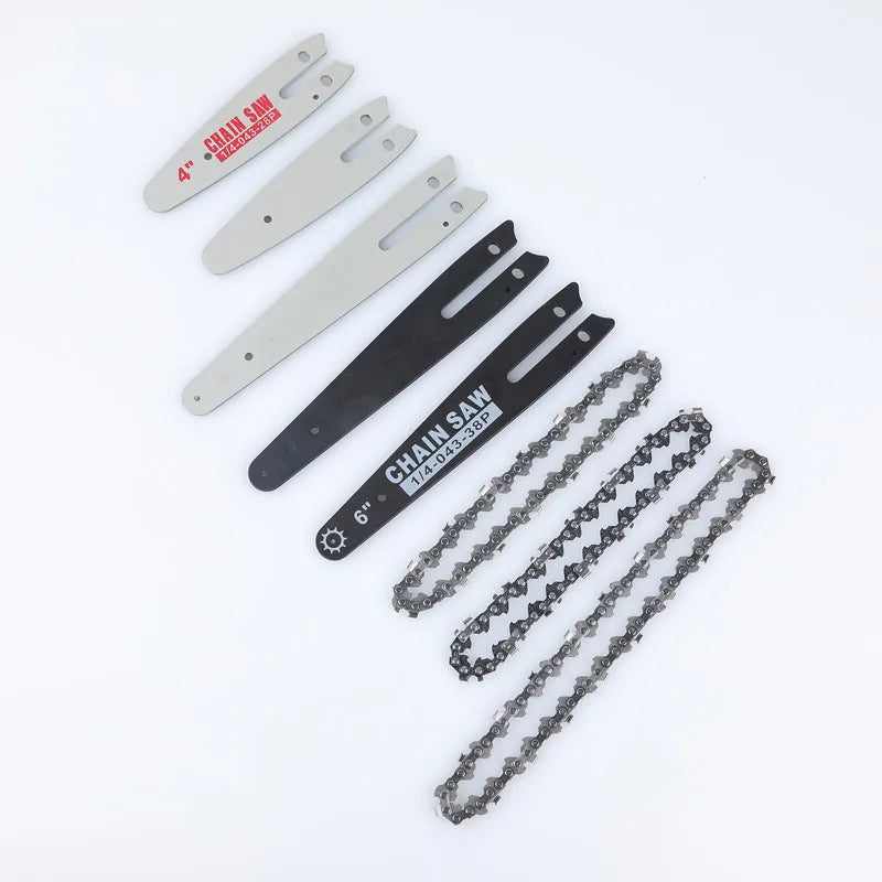 4"-6"-8"- 10"-12"-16"-20" Chainsaw Spare Parts Chain bar Guide Bar and Chain Accessories for Wood Chain Saw Machine