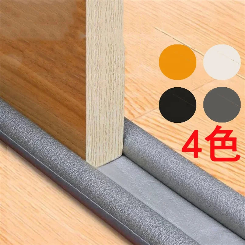 K1034 Flexible Soundproof Door Bottom Sealing Strip Flexible Dust Proof Window Weather Strip Noise Reduction Strip Door Seal