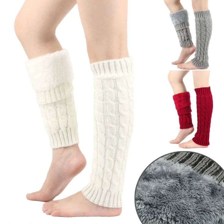 Manufacture Knit Leg Warmer with Warm-keeping Winter Leg Warmer Long Boot Socks for Women Skating Gift for Wife Daughter