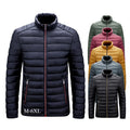 Wholesale Men's Down Alternative Quilted Jacket Lightweight & Warm Nylon Windbreaker Coat Packable Insulation