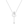 Original Design 18K Gold Plated Stainless Steel Jewelry Hollow Heart With Pearl Pendants for Women Accessories Necklace P233370