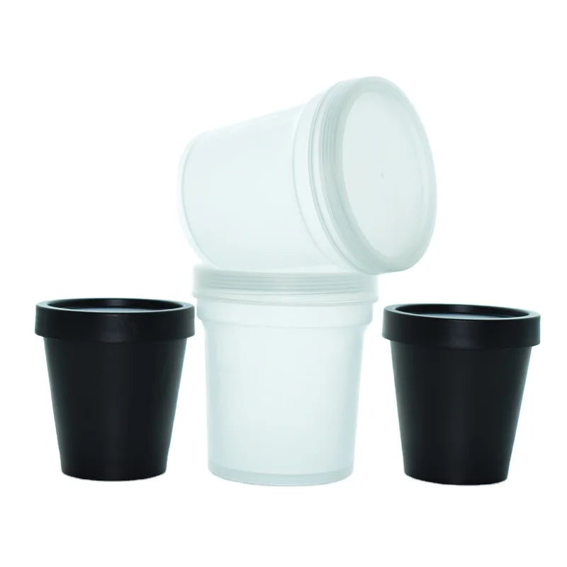 Cosmetic Packaging 100ml 200ml PP Plastic Material Skin Care Ice Cream Body Lotion Jar for Body Butter Container