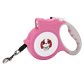 New 5m Mini Automatic Retractable Dog Leash with LED Flashlight Durable Plastic & Nylon for Pet Dogs/Cats/Small Animals