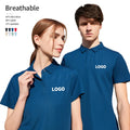 Custom Cotton Golf T-shirts Wrinkle-Free Fabrics Polo Shirt for Men