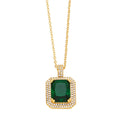 Joyas Wholesale Fashion Jewelry Ins Women Diamond Necklace Pendent Gold Plated Luxury Statement Diamond Necklace
