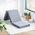 New Tri-Fold Memory Foam Mattress Folding Bed with Quilted Design Portable Storage for Home & Camping Use
