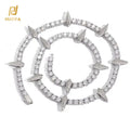 NUOYA HipHop Jewelry Iced Out Tennis Choker White Gold Plated Micro Pave Diamond 5mm Black Panther Tennis Necklace for Men Women