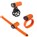 RTS Multi-Position Mount Mountain Bicycle Helmet Lights Wrist Lamp MTB LED Front Light Battery-Powered Bike Handlebar Flashlight