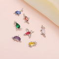 ZUOLA Fashion Jewelry Accessories Diy Jewelry Zircon Bracelet Necklace Pendant Cartoon Dinosaur Design Charm Pendant