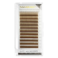 NAGARAKU Brown 3D  shape W  pre made fans eyelash extension