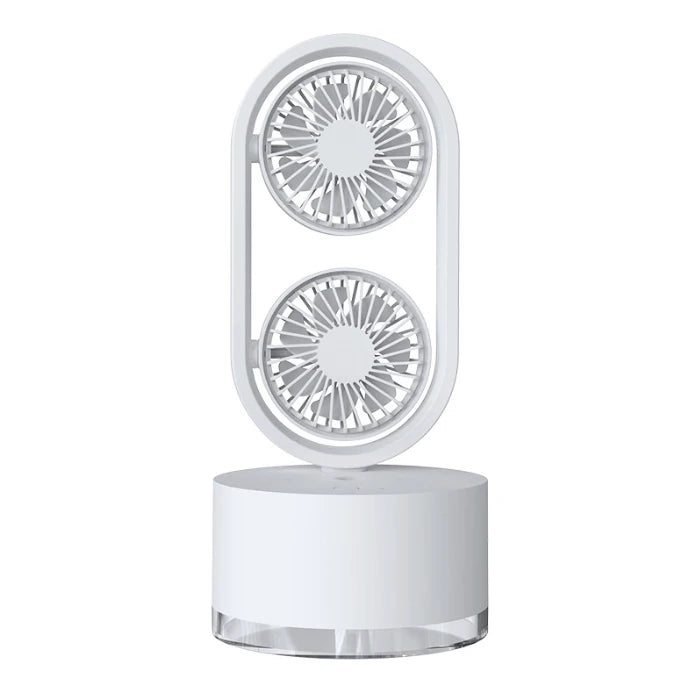 2026 Rechargeable Double-Ended Spray Fan Moist 280ML Fan Room Portable Mini Air Cooler Fan for Summer