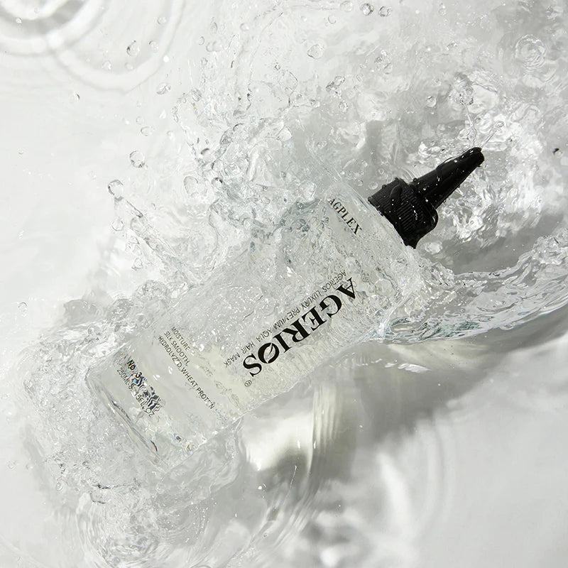 Luxury Platinum Aqua Hair Mask Collagen Infused Organic Salon Care for Intensive Moisturizing Damaged Nourishing Coconut Oil