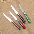 Serrated Steak Knives Set Hot Sale Kitchen Table Steak Knives Set  with Damascus Pattern