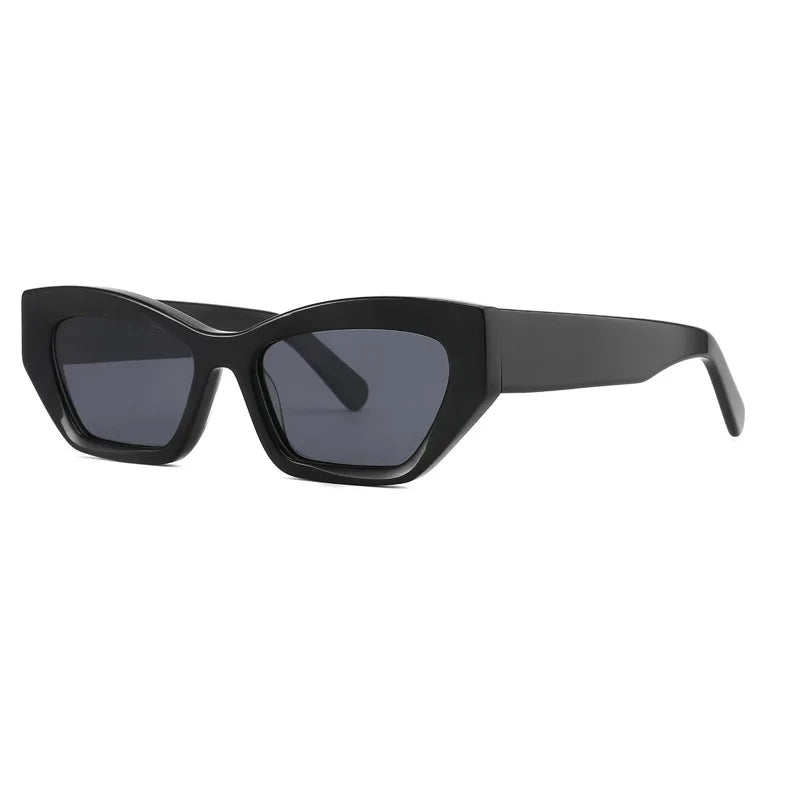 Fashion Street Shot Concave Shape Small Cat Eye Sunglasses Female Sexy Shades Acetate Fashion Sunglasses