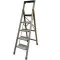 Hot Selling EN131 Certified Modern 5-Step Aluminum Step Ladder with Handrail Foldable Design for Household Use & Easy Storage