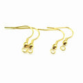 18K Gold Plated Fashion 316L Stainless Steel Earring Hook Ball Nature Pearl DIY Jewelry Accessories Jewelry Findings Components