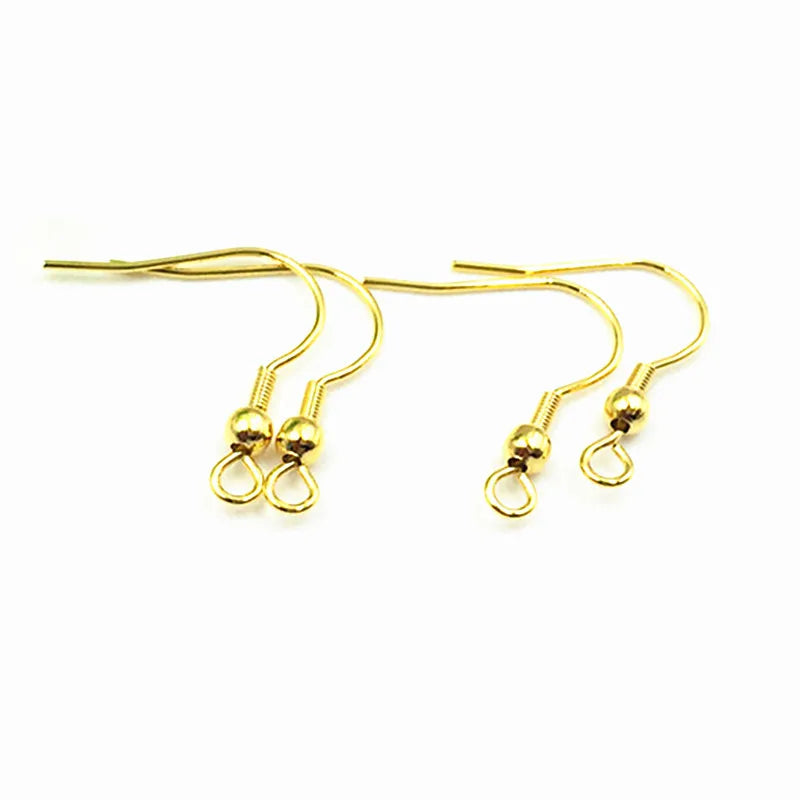 18K Gold Plated Fashion 316L Stainless Steel Earring Hook Ball Nature Pearl DIY Jewelry Accessories Jewelry Findings Components