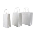 Wholesale Custom Print logo White Kraft Paper Bag Biodegradable Kraft Paper Bags