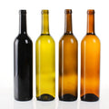 Custom Design Factory Price Clear Round Liquor Luxury Wine Bottles 500ml 750ml Empty Liquor Glass Bottle With Cork for Sale
