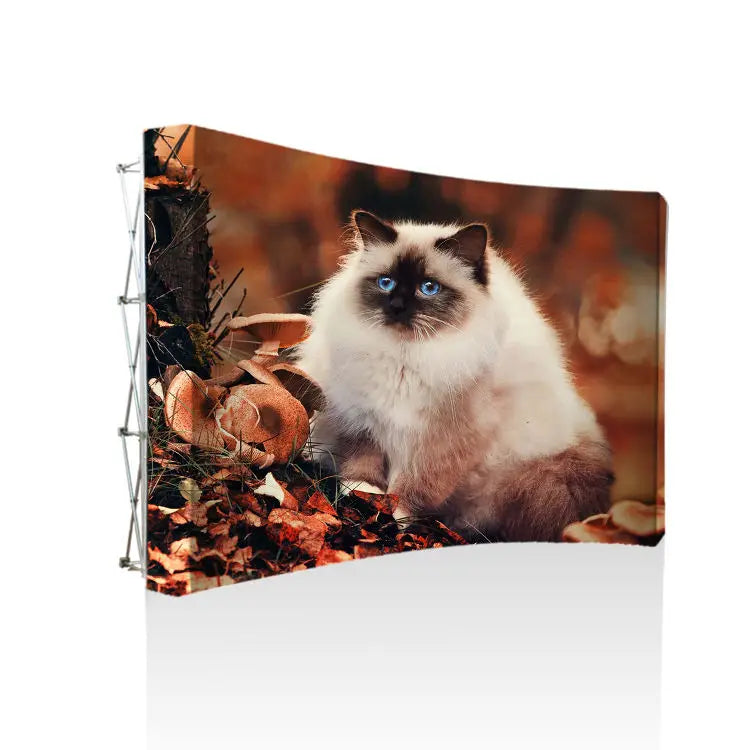 Portable Stretch Fabric Popup Display Backdrop Wall Stand for Trade Show