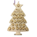 2024 Christmas Chocolate Holder Wooden Custom Christmas Theme R for XMAS Decoration