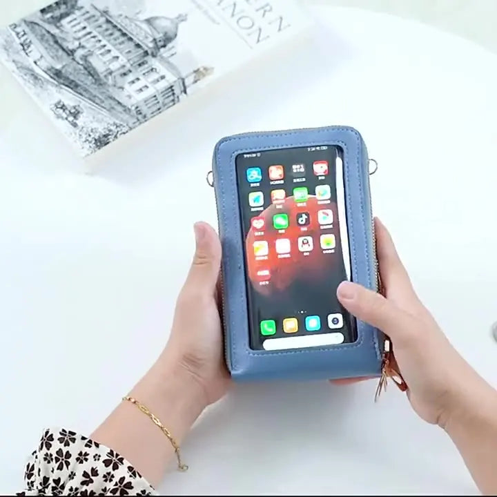 Hot Sell Women Messenger Mini Bag Cheaper  Touch Screen Mobile Phone Bag