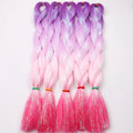 Stock 24inch Braiding Hair Mixed Tinsel Hair Tinsel Extensions for Women Girls Braiding Sparkle Shiny Hair
