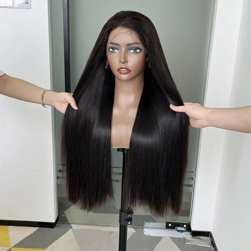 Original Vietnamese Natural Bone Straight Frontal Wigs Vendors Wholesale Double Drawn Raw Virgin Lace Front Human Hair Wigs