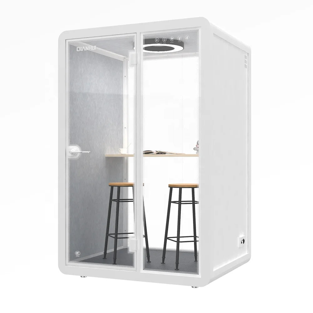 Two seater phone booth soundproof work Booth for team easy installation soundproof booth portable with CE ROSH